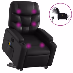 VidaXL 3204679, Simili-cuir, Noir, mousse, 110 kg, 740 mm, 890 mm