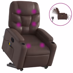 VidaXL 3204681, Simili-cuir, Marron, mousse, 110 kg, 740 mm, 890 mm