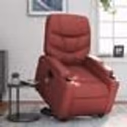 vidaXL Fauteuil inclinable de massage électrique rouge bordeaux