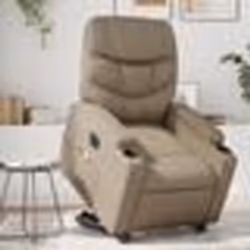 vidaXL Fauteuil inclinable de massage électrique cappuccino similicuir