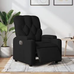 Vidaxl - Fauteuil inclinable électrique Noir Tissu