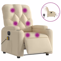 VidaXL 3204707, Tissu, Crème, mousse, 110 kg, 740 mm, 865 mm
