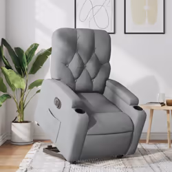 Asseyez-vous et détendez-vous dans ce fauteuil inclinable électrique très confortable ! Fonction de levage électrique : ce fa ...