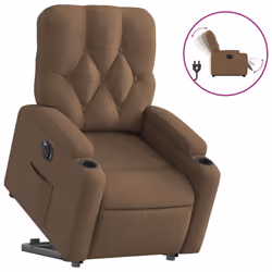 VidaXL 3204738, Tissu, Marron, mousse, 110 kg, 740 mm, 865 mm