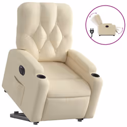 VidaXL 3204743, Tissu, Crème, mousse, 110 kg, 740 mm, 865 mm