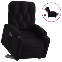 VidaXL 3204748, Tissu, Noir, mousse, 110 kg, 740 mm, 865 mm
