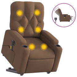 VidaXL 3204750, Tissu, Marron, mousse, 110 kg, 740 mm, 865 mm