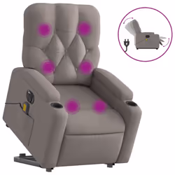 VidaXL 3204754, Tissu, Taupe, mousse, 110 kg, 740 mm, 865 mm