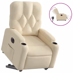 VidaXL 3204755, Tissu, Crème, mousse, 110 kg, 740 mm, 865 mm