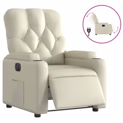 VidaXL 3204759, Simili-cuir, Crème, mousse, 110 kg, 740 mm, 865 mm