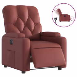 VidaXL 3204762, Simili-cuir, Rouge, mousse, 110 kg, 740 mm, 865 mm