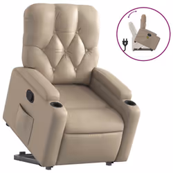 VidaXL 3204778, Simili-cuir, Cappucino, mousse, 110 kg, 740 mm, 865 mm