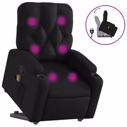 VidaXL 3204779, Simili-cuir, Noir, mousse, 110 kg, 740 mm, 865 mm
