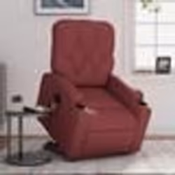 vidaXL Fauteuil inclinable de massage Rouge bordeaux Similicuir