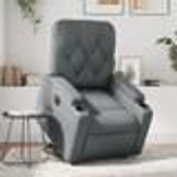 vidaXL Fauteuil inclinable électrique gris similicuir