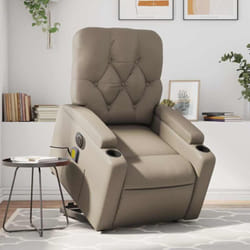 Vidaxl - Fauteuil Inclinable De Massage Électrique Cappuccino Similicuir