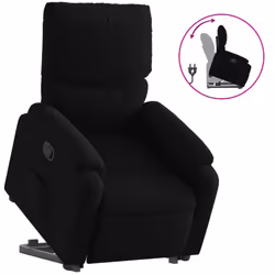 VidaXL 3204826, Tissu, Noir, mousse, 110 kg, 750 mm, 990 mm