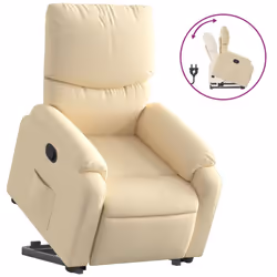 VidaXL 3204857, Tissu, Crème, mousse, 110 kg, 750 mm, 990 mm