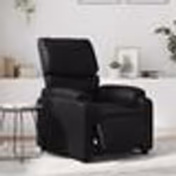 vidaXL Fauteuil inclinable électrique Noir Similicuir