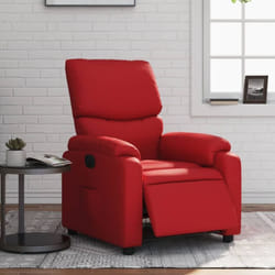 Vidaxl - Fauteuil inclinable électrique Rouge Similicuir