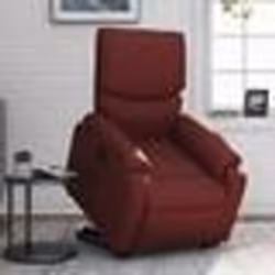 vidaXL Fauteuil inclinable Rouge bordeaux Similicuir