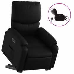 VidaXL 3204900, Simili-cuir, Noir, mousse, 110 kg, 750 mm, 990 mm