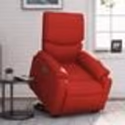 vidaXL Fauteuil inclinable électrique rouge similicuir