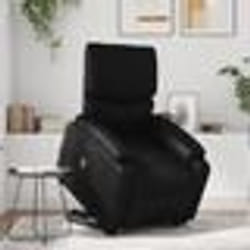 vidaXL Fauteuil inclinable de massage électrique noir similicuir