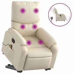 VidaXL 3204908, Simili-cuir, Crème, mousse, 110 kg, 750 mm, 990 mm