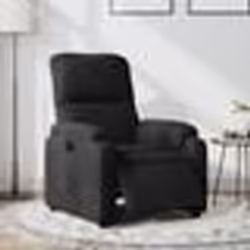 vidaXL Fauteuil inclinable électrique noir tissu microfibre