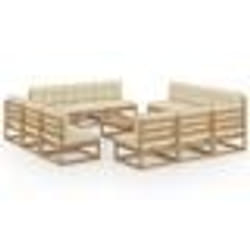 vidaXL Fauteuil inclinable de massage électrique beige