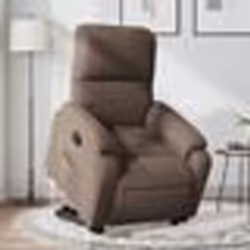 vidaXL Fauteuil inclinable marron tissu microfibre