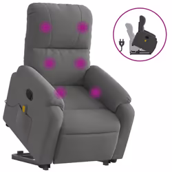 VidaXL 3204938, Microfibre, Gris, mousse, 110 kg, 50 cm, 57 cm