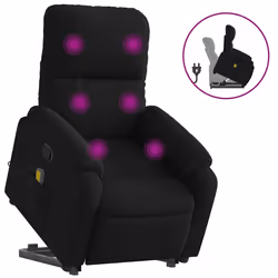 VidaXL 3204939, Microfibre, Noir, mousse, 110 kg, 50 cm, 57 cm