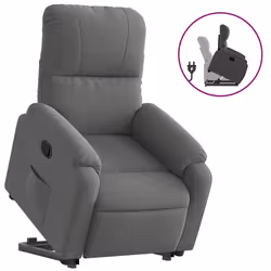 VidaXL 3204945, Microfibre, Gris, mousse, 110 kg, 50 cm, 57 cm