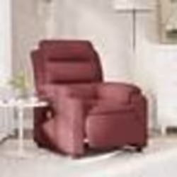 vidaXL Fauteuil de massage inclinable électrique Rouge bordeaux Tissu