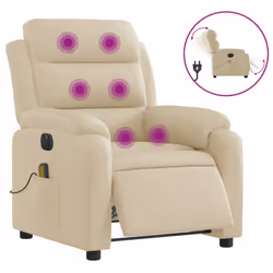 VidaXL 3204977, Tissu, Crème, mousse, 110 kg, 750 mm, 925 mm