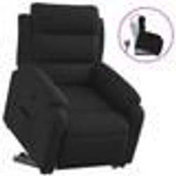 vidaXL Fauteuil inclinable noir tissu