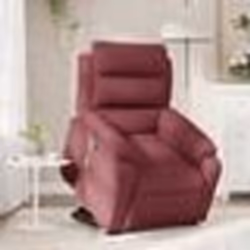 vidaXL Fauteuil inclinable de massage Rouge bordeaux Tissu