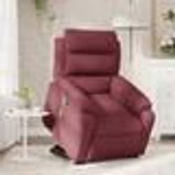 vidaXL Fauteuil inclinable de massage Rouge bordeaux Tissu