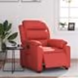 vidaXL Fauteuil inclinable électrique Rouge Similicuir