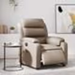 vidaXL Fauteuil de massage inclinable électrique cappuccino similicuir