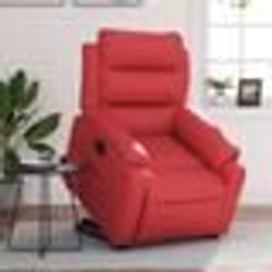 vidaXL Fauteuil inclinable Rouge Similicuir