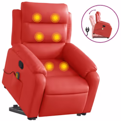 Asseyez-vous et détendez-vous dans ce fauteuil inclinable de massage très confortable ! Fonction de levage électrique : ce fa ...