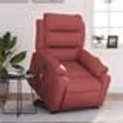 vidaXL Fauteuil inclinable de massage électrique rouge bordeaux