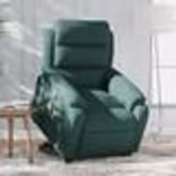 vidaXL Fauteuil de massage inclinable Vert foncé Velours