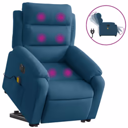 VidaXL 3205113, Velours, Bleu, mousse, 110 kg, 750 mm, 925 mm