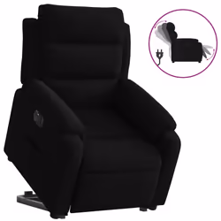VidaXL 3205120, Velours, Noir, mousse, 110 kg, 750 mm, 925 mm