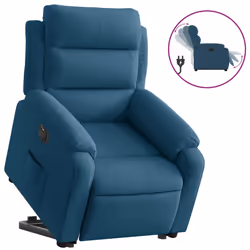 VidaXL 3205124, Velours, Bleu, mousse, 110 kg, 750 mm, 925 mm