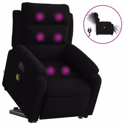 VidaXL 3205131, Velours, Noir, mousse, 110 kg, 750 mm, 925 mm